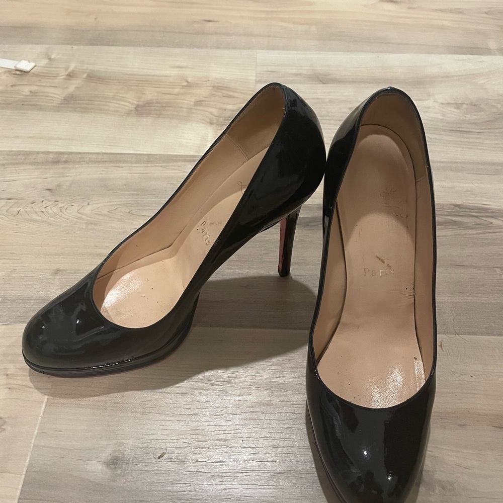 Louboutin Black Patent Leather Pumps